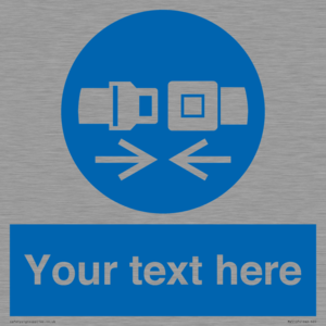 MV5107: Custom Seatbelts Sign