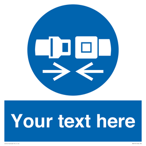MV5107: Custom Seatbelts Sign
