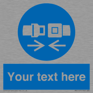 MV5107: Custom Seatbelts Sign