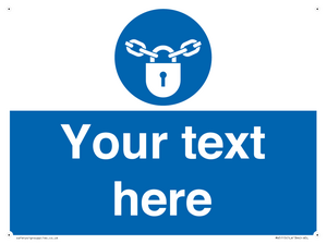 MV5115: Custom Lock Sign