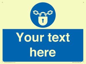 MV5115: Custom Lock Sign