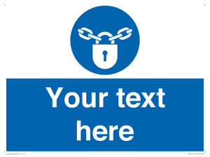 MV5115: Custom Lock Sign