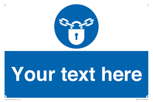 MV5115: Custom Lock Sign