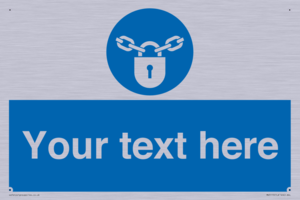 MV5115: Custom Lock Sign