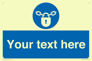 MV5115: Custom Lock Sign