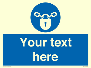 MV5115: Custom Lock Sign