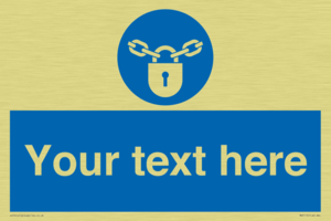 MV5115: Custom Lock Sign