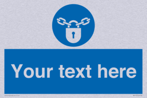 MV5115: Custom Lock Sign