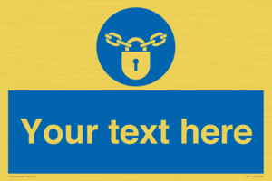 MV5115: Custom Lock Sign