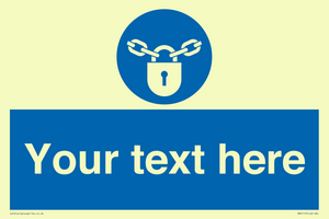 MV5115: Custom Lock Sign