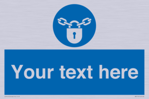 MV5115: Custom Lock Sign