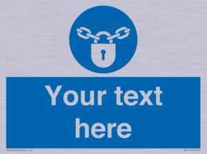 MV5115: Custom Lock Sign