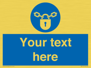 MV5115: Custom Lock Sign