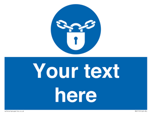 MV5115: Custom Lock Sign