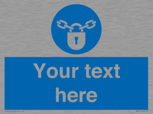 MV5115: Custom Lock Sign