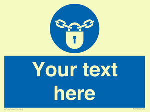 MV5115: Custom Lock Sign