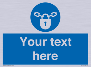 MV5115: Custom Lock Sign