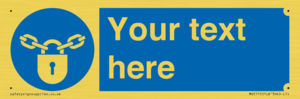 MV5115: Custom Lock Sign