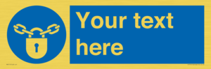 MV5115: Custom Lock Sign