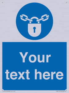 MV5115: Custom Lock Sign