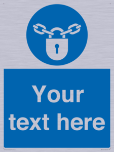 MV5115: Custom Lock Sign