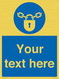 MV5115: Custom Lock Sign
