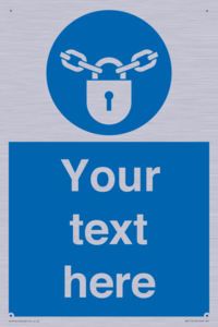 MV5115: Custom Lock Sign