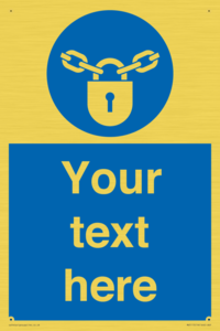 MV5115: Custom Lock Sign