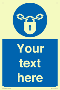 MV5115: Custom Lock Sign