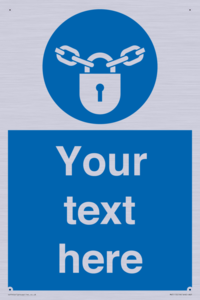 MV5115: Custom Lock Sign