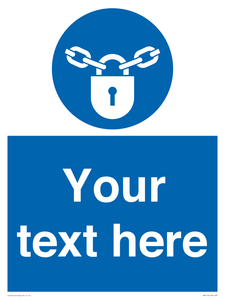 MV5115: Custom Lock Sign