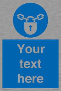 MV5115: Custom Lock Sign