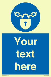 MV5115: Custom Lock Sign