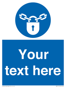 MV5115: Custom Lock Sign