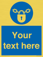 MV5115: Custom Lock Sign