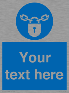 MV5115: Custom Lock Sign