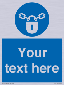 MV5115: Custom Lock Sign