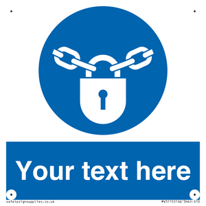 MV5115: Custom Lock Sign