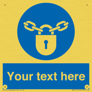 MV5115: Custom Lock Sign