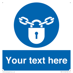 MV5115: Custom Lock Sign
