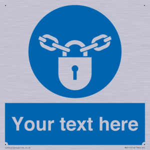 MV5115: Custom Lock Sign