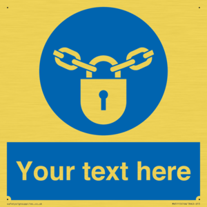 MV5115: Custom Lock Sign