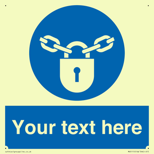 MV5115: Custom Lock Sign
