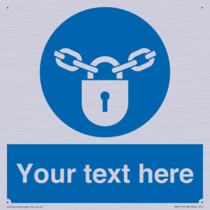 MV5115: Custom Lock Sign
