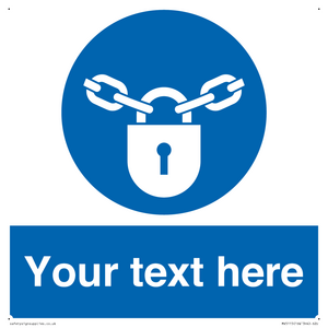 MV5115: Custom Lock Sign
