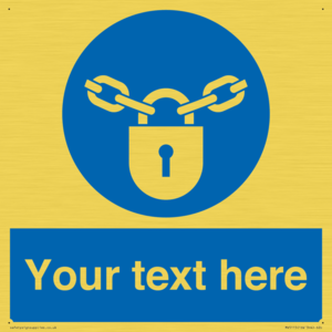 MV5115: Custom Lock Sign