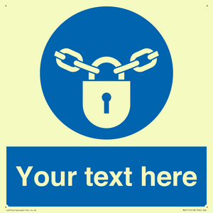 MV5115: Custom Lock Sign