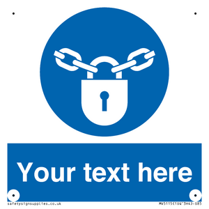 MV5115: Custom Lock Sign