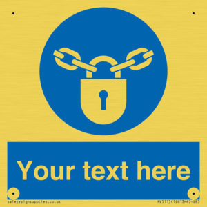 MV5115: Custom Lock Sign