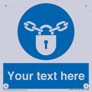 MV5115: Custom Lock Sign